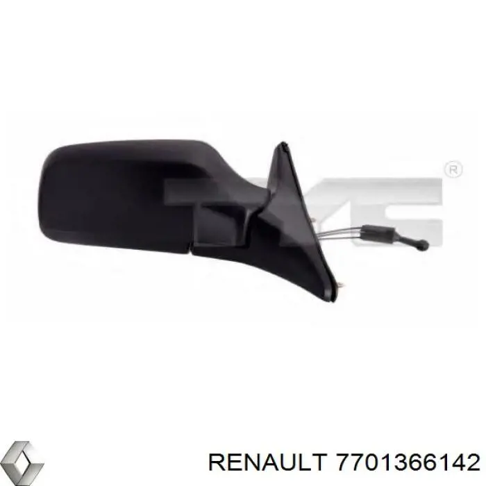 Compre 7701366142 Renault (RVI) Espelho de retrovisão direito