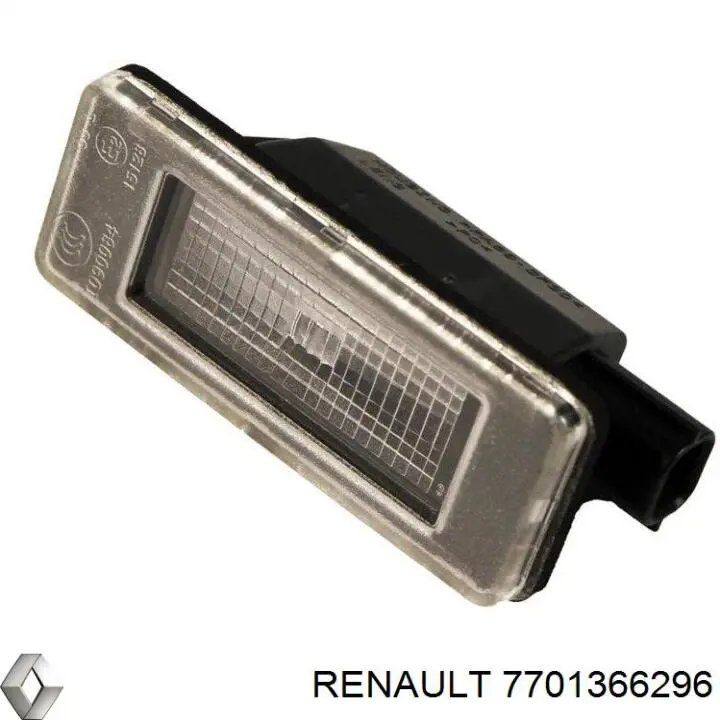 Lanterna da luz de fundo de matrícula traseira Renault (RVI) 7701366296 preço, a partir de 106,59 USD