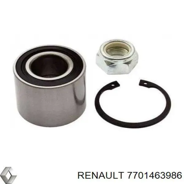 Rolamento de cubo traseiro 7701463986 Renault (RVI)