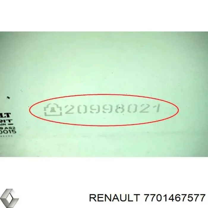 7701467577 Renault (RVI) Vidro da porta dianteira direita