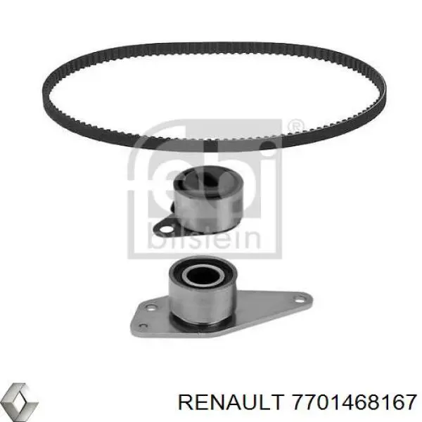 Compre 7701468167 Renault (RVI) Correia do mecanismo de distribuição de gás, kit