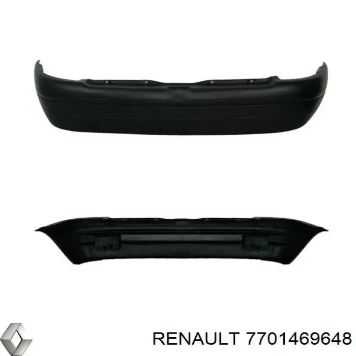 Compre 7701469649 Renault (RVI) Pára-choque traseiro