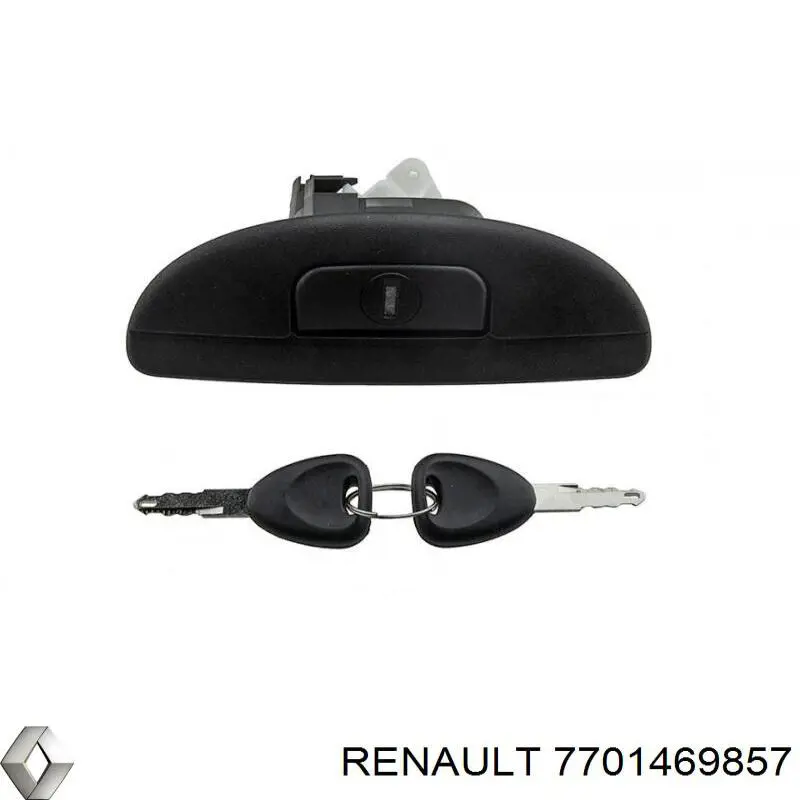 7701469857 Renault (RVI) Trinco de fecho de porta-malas (de 3ª/5ª porta traseira)