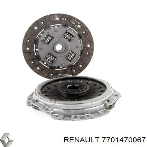 Compre 7701470067 Renault (RVI) Kit de embraiagem (3 peças)