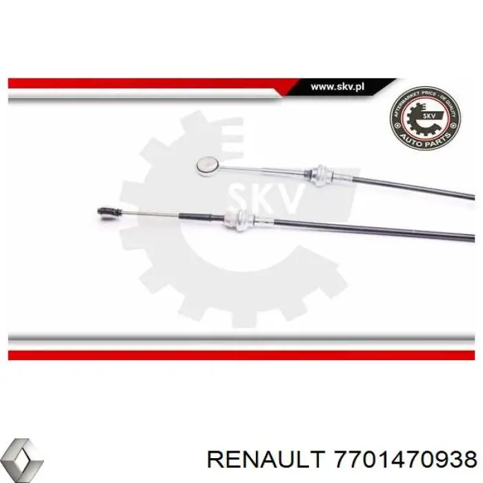Cabo de mudança duplo Renault (RVI) 7701470938 preço, a partir de 61,10 USD