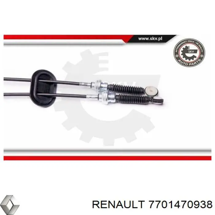 Compre 7701470938 Renault (RVI) Cabo de mudança duplo