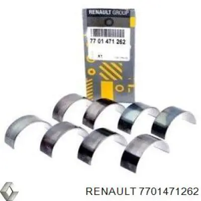 Compre 7701471262 Renault (RVI) Folhas inseridas de cambota de biela, kit, padrão (STD)