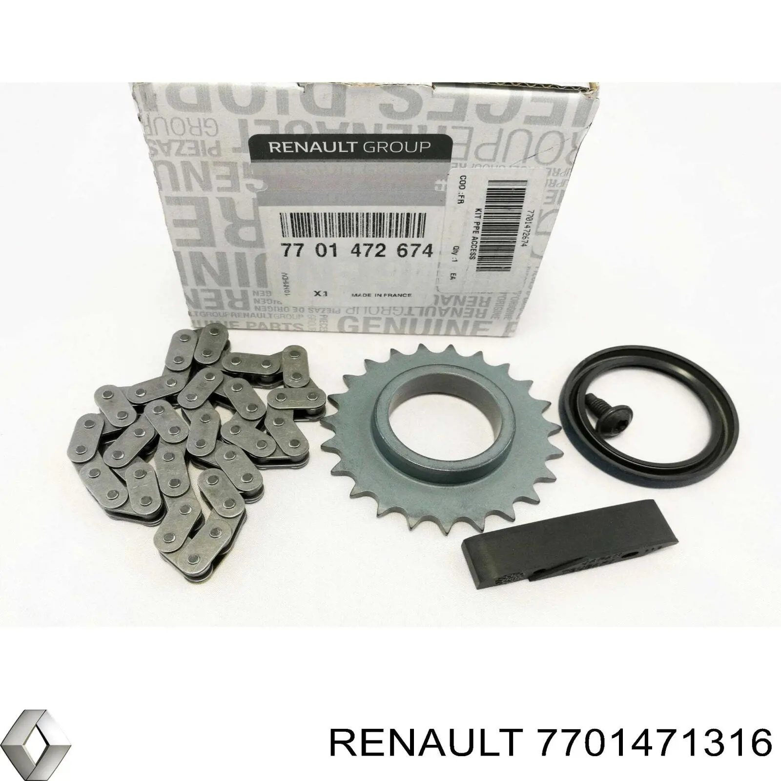 Cadeia de bomba de óleo, kit 1504100QAE Nissan/Infiniti