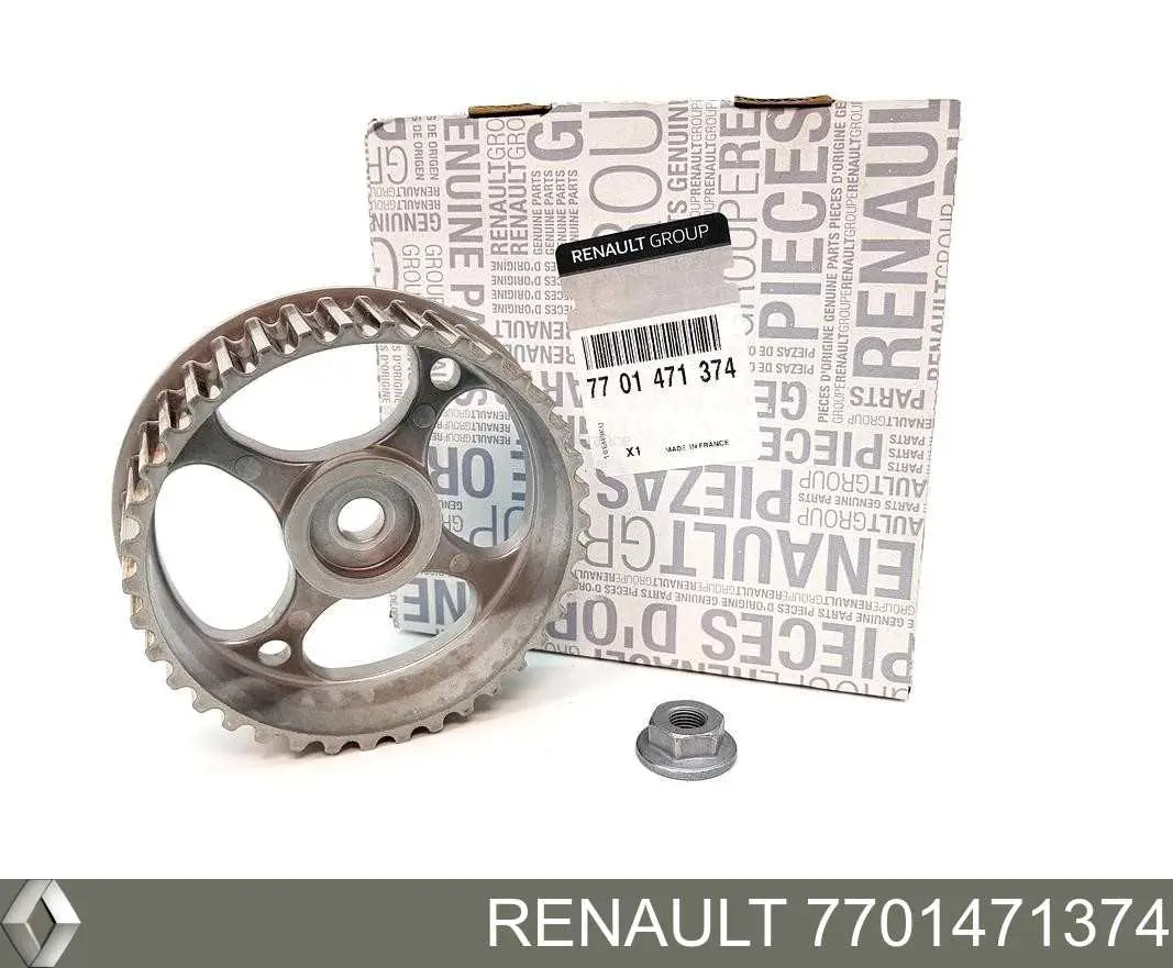 7701471374 Renault (RVI) Engrenagem de cadeia da roda dentada da árvore distribuidora de motor