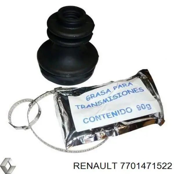 Compre 7701471522 Renault (RVI) Bota de proteção interna de junta homocinética do semieixo dianteiro