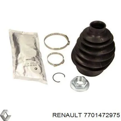 7701472975 Renault (RVI) Bota de proteção externa de junta homocinética do semieixo dianteiro