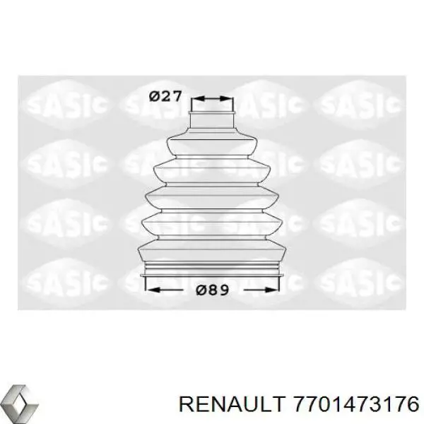 Bota de proteção externa de junta homocinética do semieixo dianteiro Renault (RVI) 7701473176 preço, a partir de 18,17 USD