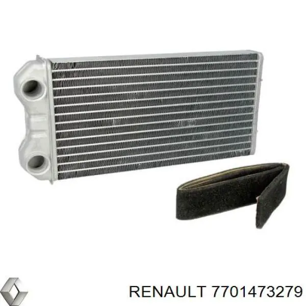 Radiador de forno (de aquecedor) Renault (RVI) 7701473279 preço, a partir de 54,19 USD