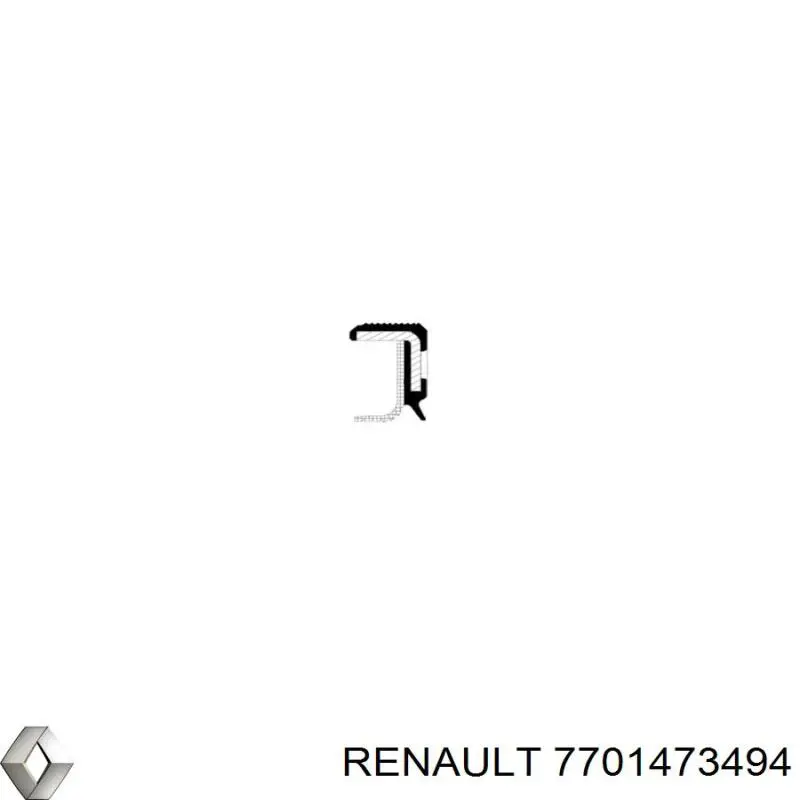 Compre 7701473494 Renault (RVI) Vedação dianteira de cambota de motor