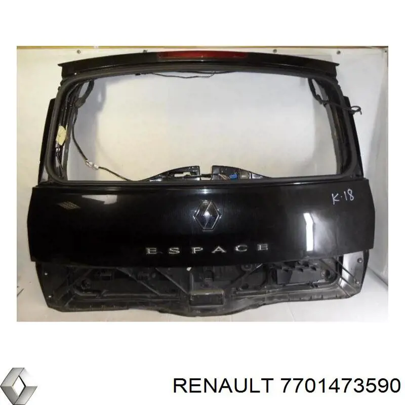 Porta traseira (3ª/5ª porta-malas (tampa de alcapão) Renault (RVI) 901007291R preço, a partir de 360,05 USD