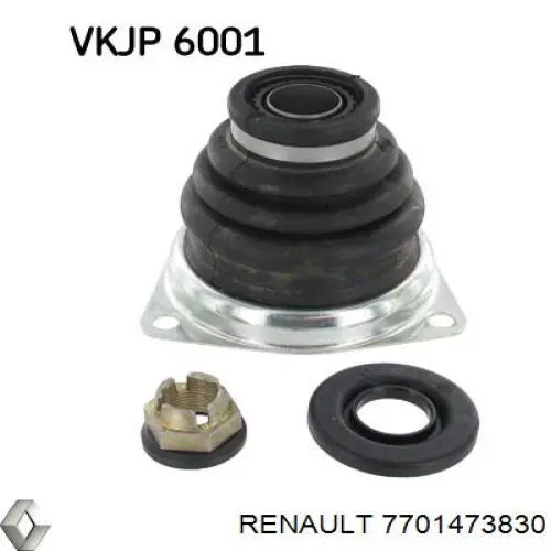 Compre 7701473830 Renault (RVI) Bota de proteção interna esquerda de junta homocinética do semieixo dianteiro