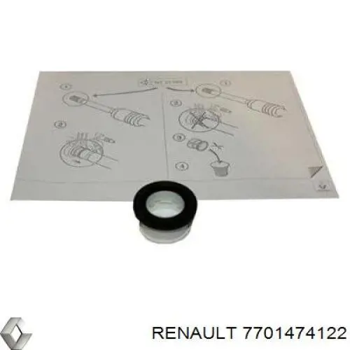 Compre 7701474122 Renault (RVI) Bucim do semieixo direito do eixo dianteiro
