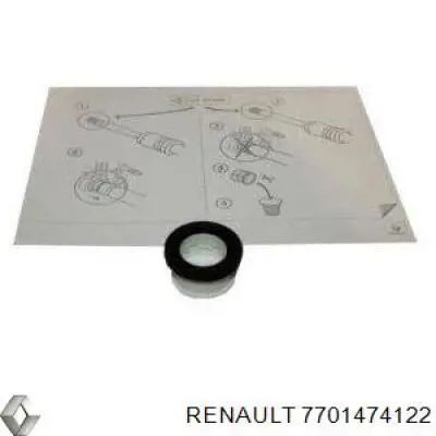Compre 7701474122 Renault (RVI) Bucim do semieixo direito do eixo dianteiro