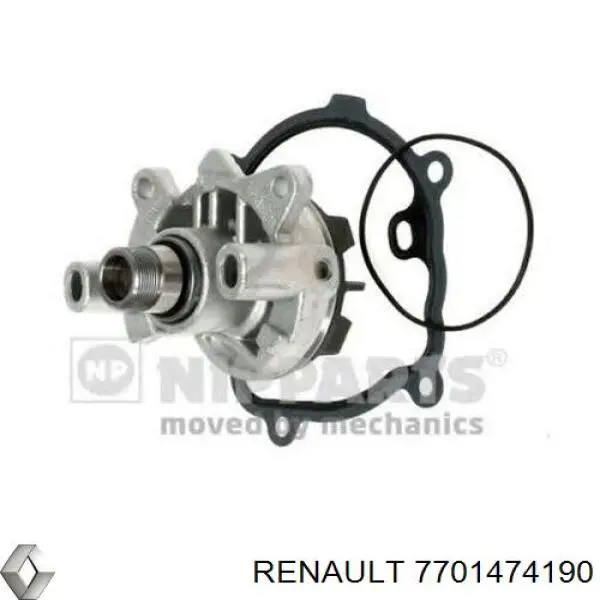 Bomba de água (bomba) de esfriamento Renault (RVI) 7701474190 preço, a partir de 76,37 USD