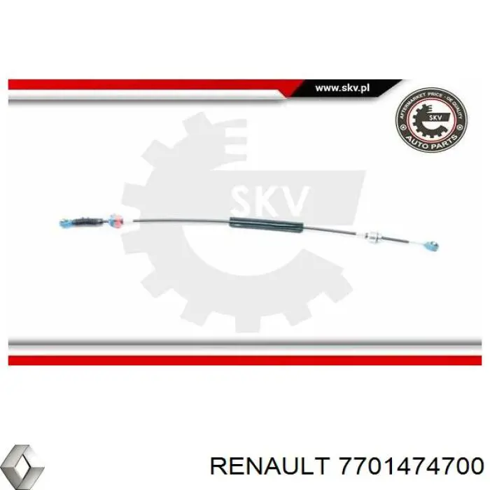 Cabo de mudança (de seleção de velocidade) Renault (RVI) 7701474700 preço, a partir de 25,99 USD