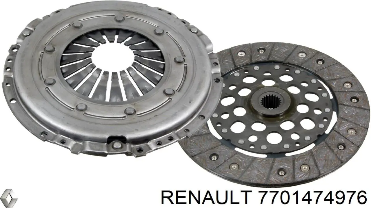 Compre 7701474976 Renault (RVI) Kit de embraiagem (3 peças)