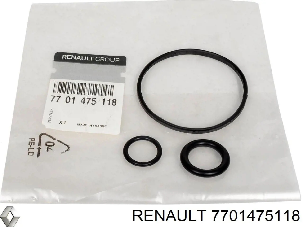 Compre 7701475118 Renault (RVI) Vedante do radiador de óleo