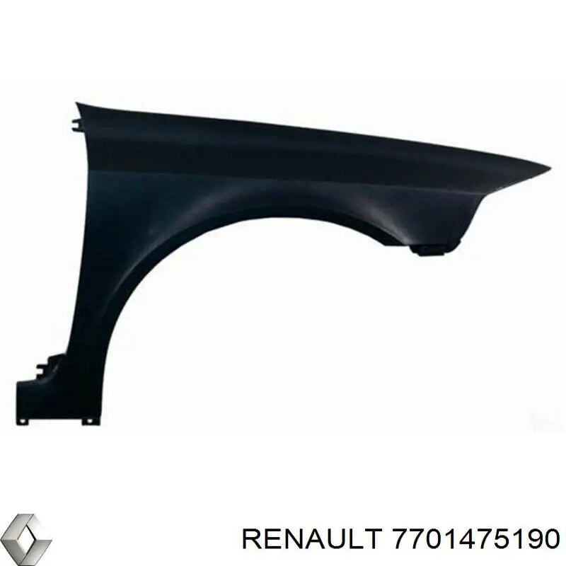 Compre 7701475190 Renault (RVI) Pára-lama dianteiro direito