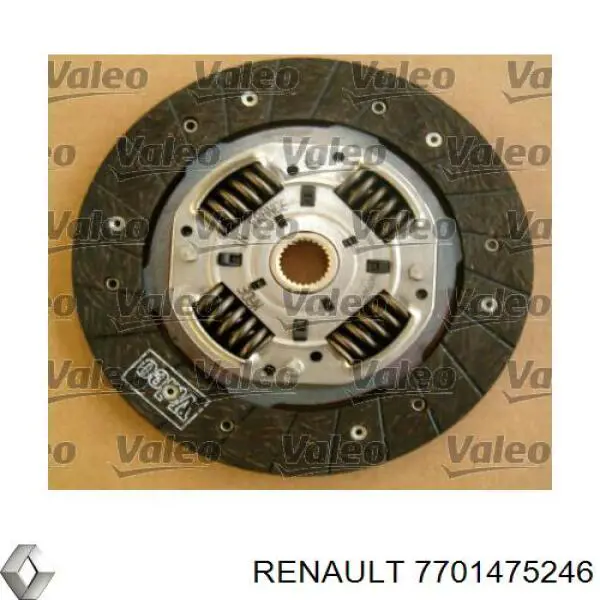 7701475246 Renault (RVI) Kit de embraiagem (3 peças)