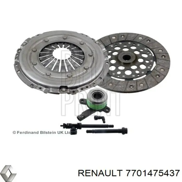 Kit de embraiagem (3 peças) Renault (RVI) 7701475437 preço, a partir de 138,38 USD