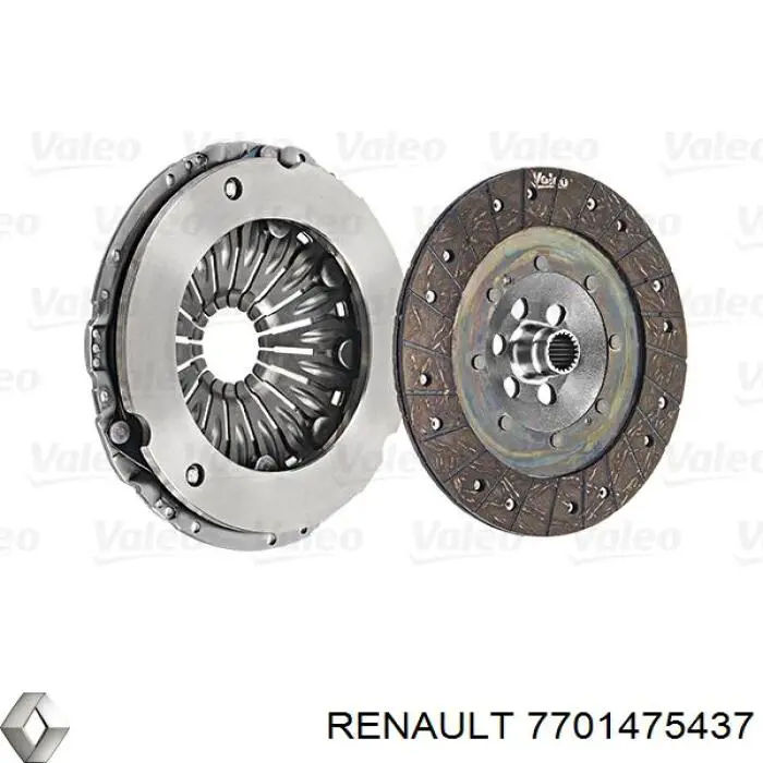 7701475437 Renault (RVI) Kit de embraiagem (3 peças)
