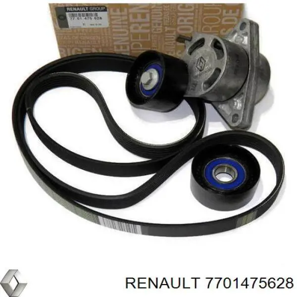 Compre 7701475628 Renault (RVI) Correia dos conjuntos de transmissão, kit