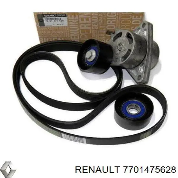 7701475628 Renault (RVI) Correia dos conjuntos de transmissão, kit