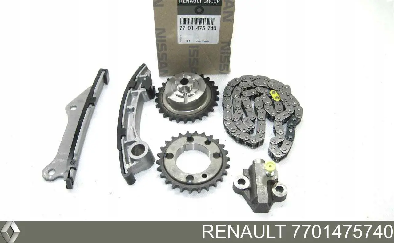 Compre 7701475740 Renault (RVI) Cadeia do mecanismo de distribuição de gás, kit