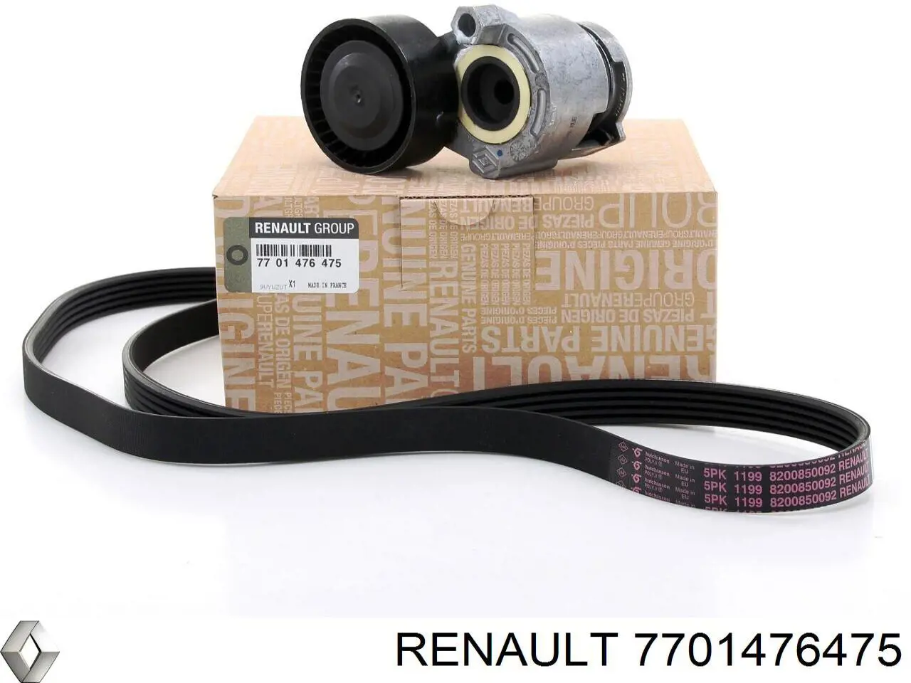 7701476475 Renault (RVI) Correia dos conjuntos de transmissão, kit