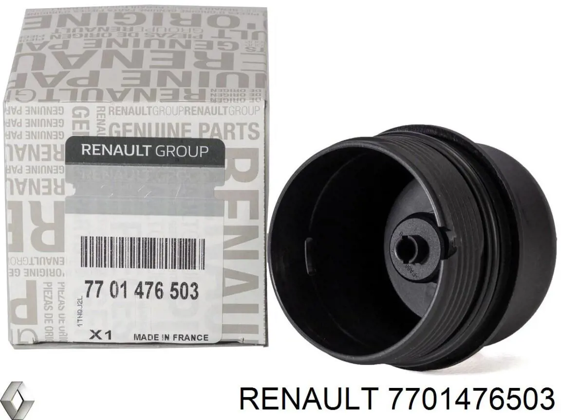Compre 7701476503 Renault (RVI) Tampa do filtro de óleo