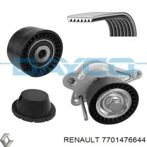 Compre 7701476644 Renault (RVI) Correia dos conjuntos de transmissão, kit