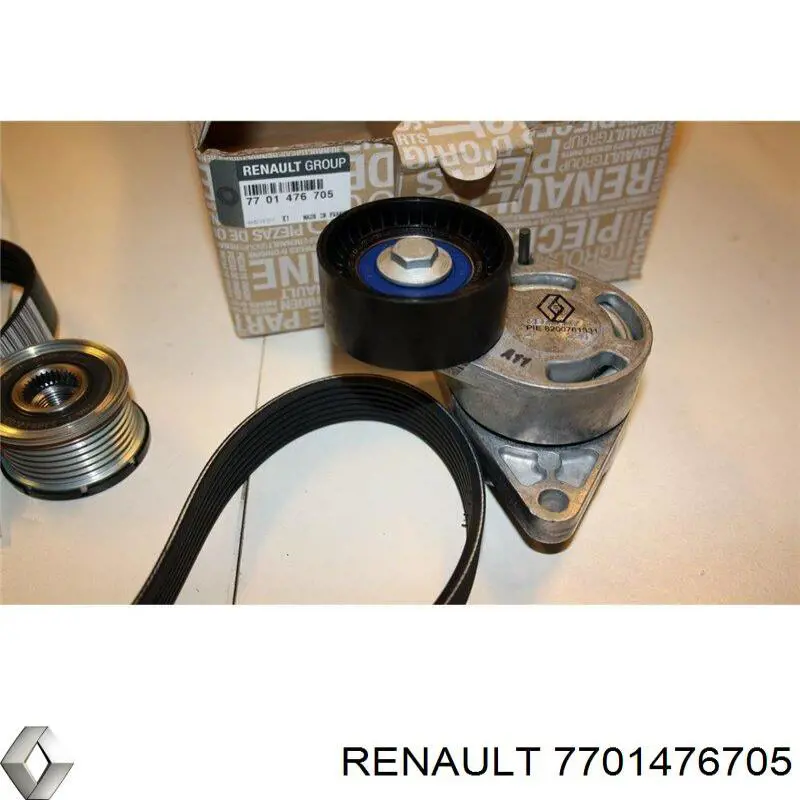 7701476705 Renault (RVI) Correia dos conjuntos de transmissão, kit