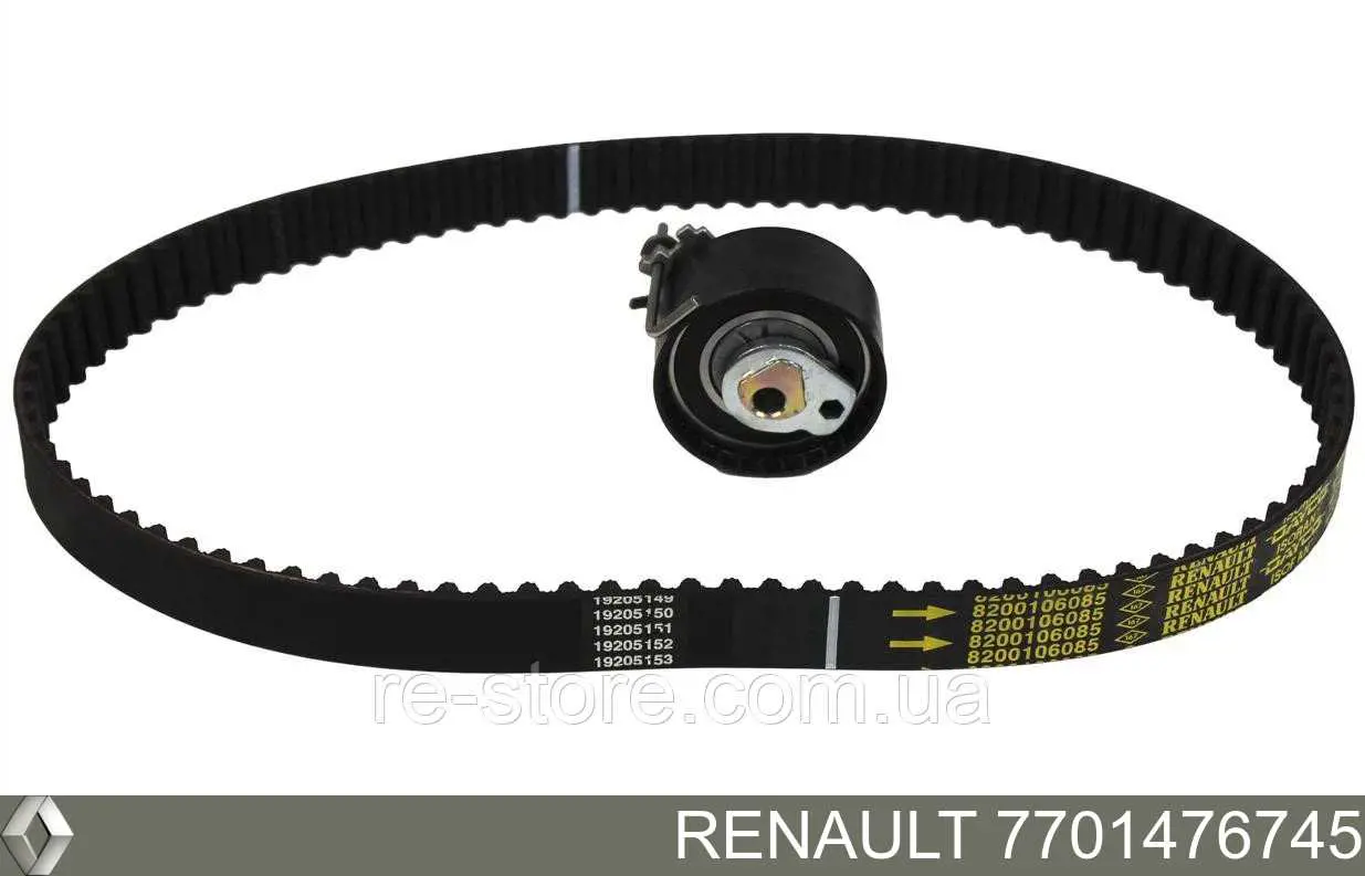 7701476745 Renault (RVI) Correia do mecanismo de distribuição de gás, kit