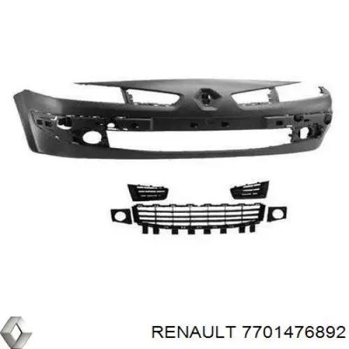 Pára-choque dianteiro Renault (RVI) 7701476892 preço, a partir de 243,47 USD