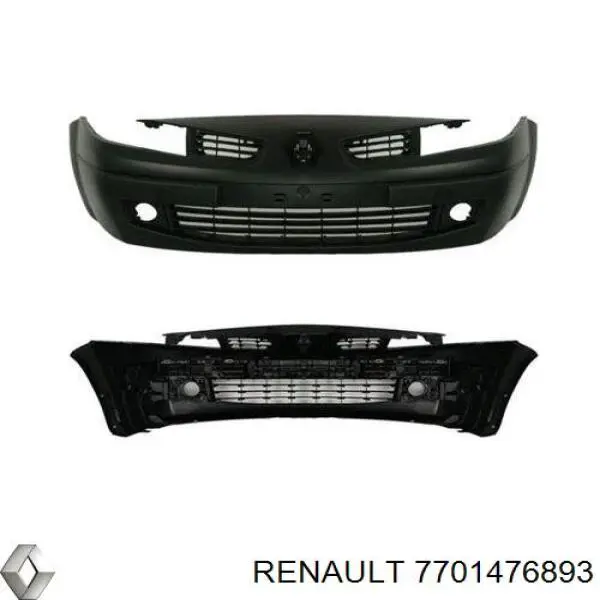 Grelha do radiador Renault (RVI) 7701476893 preço, a partir de 39,71 USD