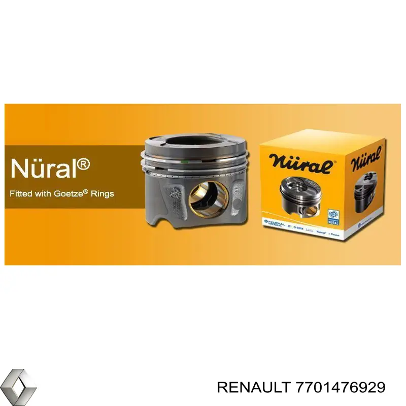 7701476929 Renault (RVI) Pistão do kit para 1 cilindro, STD