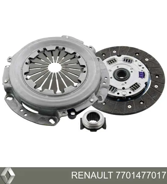 Compre 7701477017 Renault (RVI) Kit de embraiagem (3 peças)