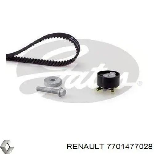 Compre 7701477028 Renault (RVI) Correia do mecanismo de distribuição de gás, kit