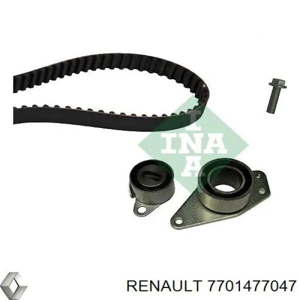 7701477047 Renault (RVI) Correia do mecanismo de distribuição de gás, kit