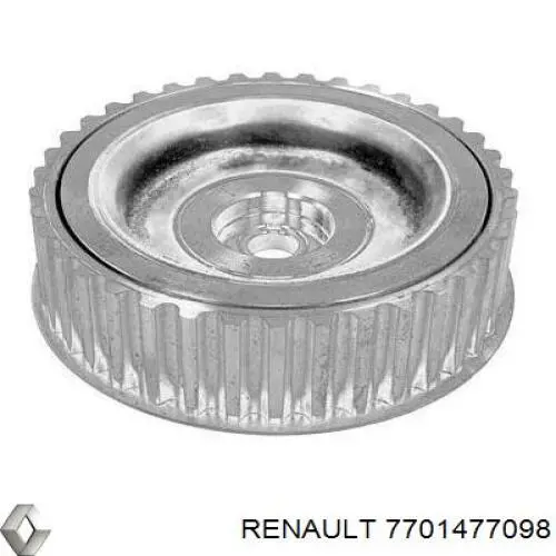 7701477098 Renault (RVI) Engrenagem de cadeia de roda dentada da árvore distribuidora de escape de motor