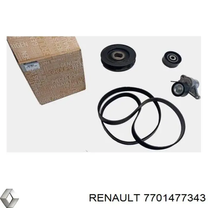 7701477343 Renault (RVI) Correia dos conjuntos de transmissão, kit