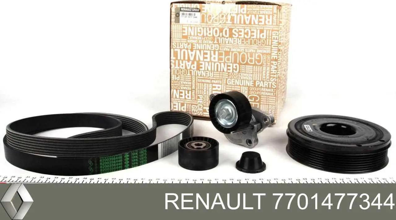 7701477344 Renault (RVI) Correia dos conjuntos de transmissão, kit