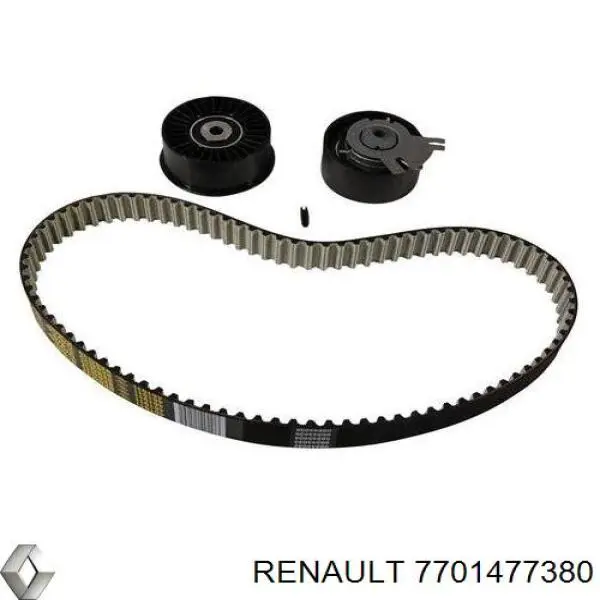 Compre 7701477380 Renault (RVI) Correia do mecanismo de distribuição de gás, kit