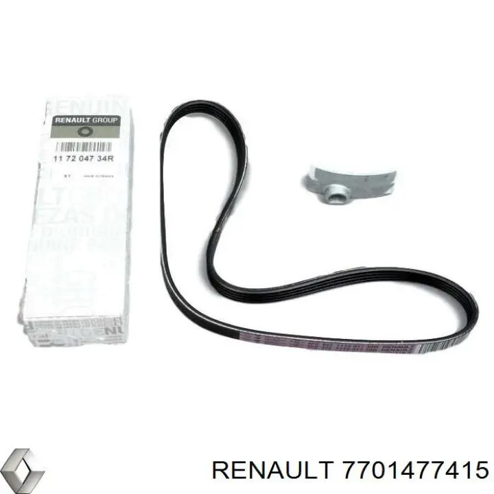 7701477415 Renault (RVI) Correia dos conjuntos de transmissão, kit