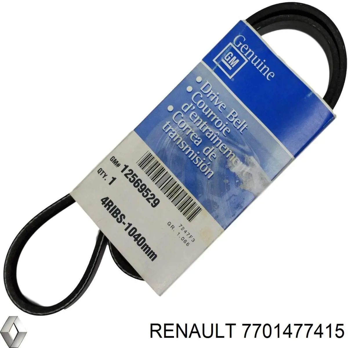 Compre 7701477415 Renault (RVI) Correia dos conjuntos de transmissão, kit